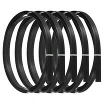 Bamboo Strips for Weaving 7/16In X 10 Ft,5 Pack Thin Flat Wicker Rattan Cane for Making Basket DIY Crafts, Black