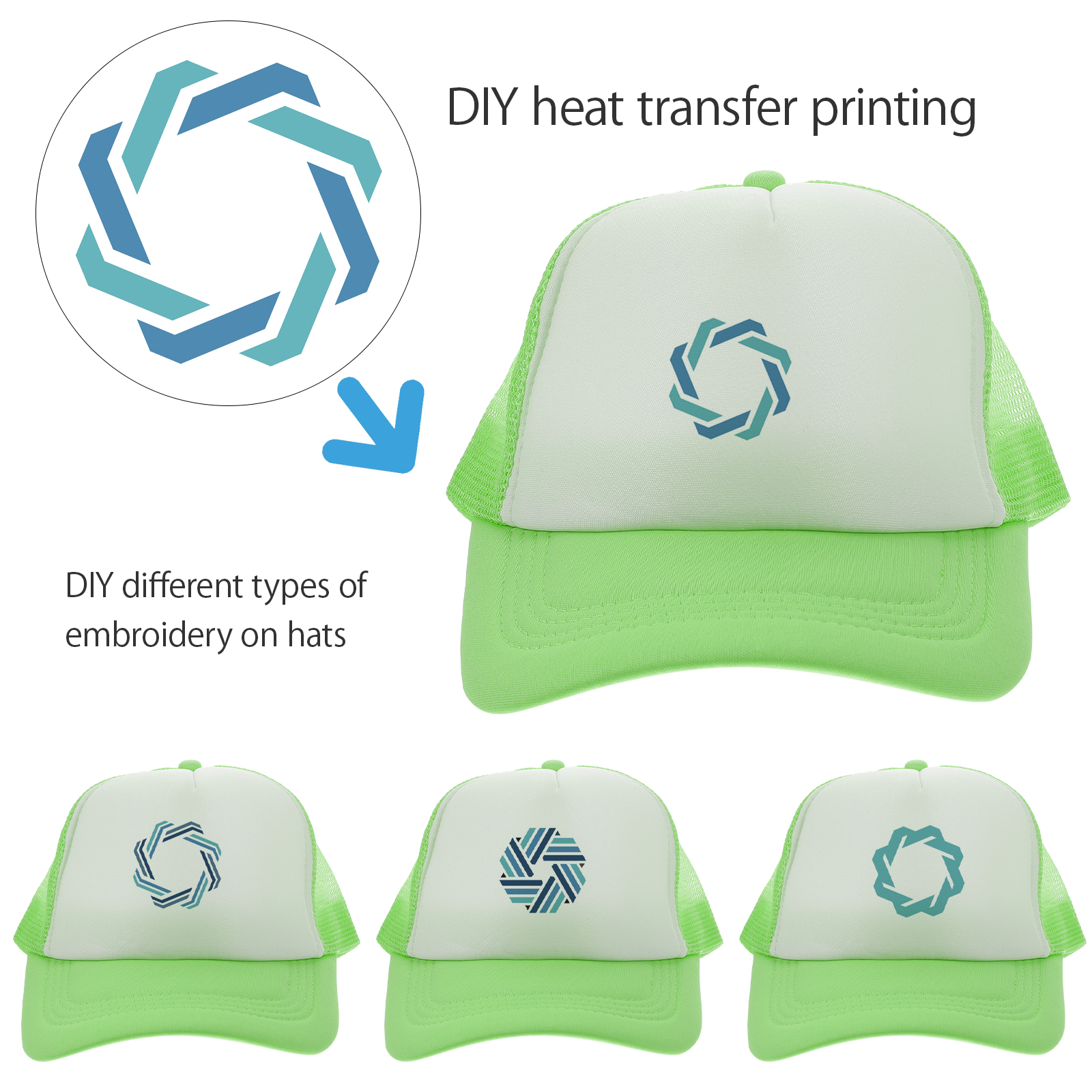 Party Hats Sublimation Blank Diy Heat Transfer Printing Adjustable