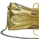 thumbnail image 2 of Bolso Hobo para mujer, Bolso de hombro plisado con cadena, Bolso femenino con cordón (dorado), 2 of 9