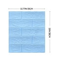 Jrocdr New PE Foam 3D DIY Wall Decor Embossed Brick Stone Color Tile ...