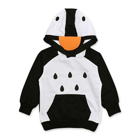 

Odeerbi Winter Coats for Kids Toddlers Girls Boys Hoody Jackets Zip Up Outerwear Sweatshirt Black