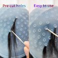 thumbnail image 4 of Silicone Highlighting Cap, Highlighting Cap And Hook, Hair Dye Cap, Hair Frosting Cap, Highlighting Frosting Cap, 4 of 4