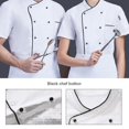 thumbnail image 2 of 100pcs Chef Coat Buttons Chef Jacket Buttons Black Ball Buttons Chef Coat Round Buttons Replacement Clothing Accessories, 2 of 5