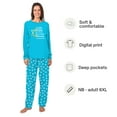 thumbnail image 2 of Blue Family Matching Hanukkah Pajamas, Hanukkah Jammies With Plus Size , Size NB - Men 6XL, 2 of 7