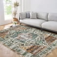 thumbnail image 2 of Hasoo Washable Area Rug for Living Room Non Slip Distressed Oriental Rug for Bedroom Kitchen, Rust 4' x 6', 2 of 6