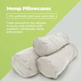 thumbnail image 5 of Hemp Fabric 5x14" Neck Roll Pillowcase - Soft Washable Neck Pillow Cover - Made in USA, White, 5 of 9