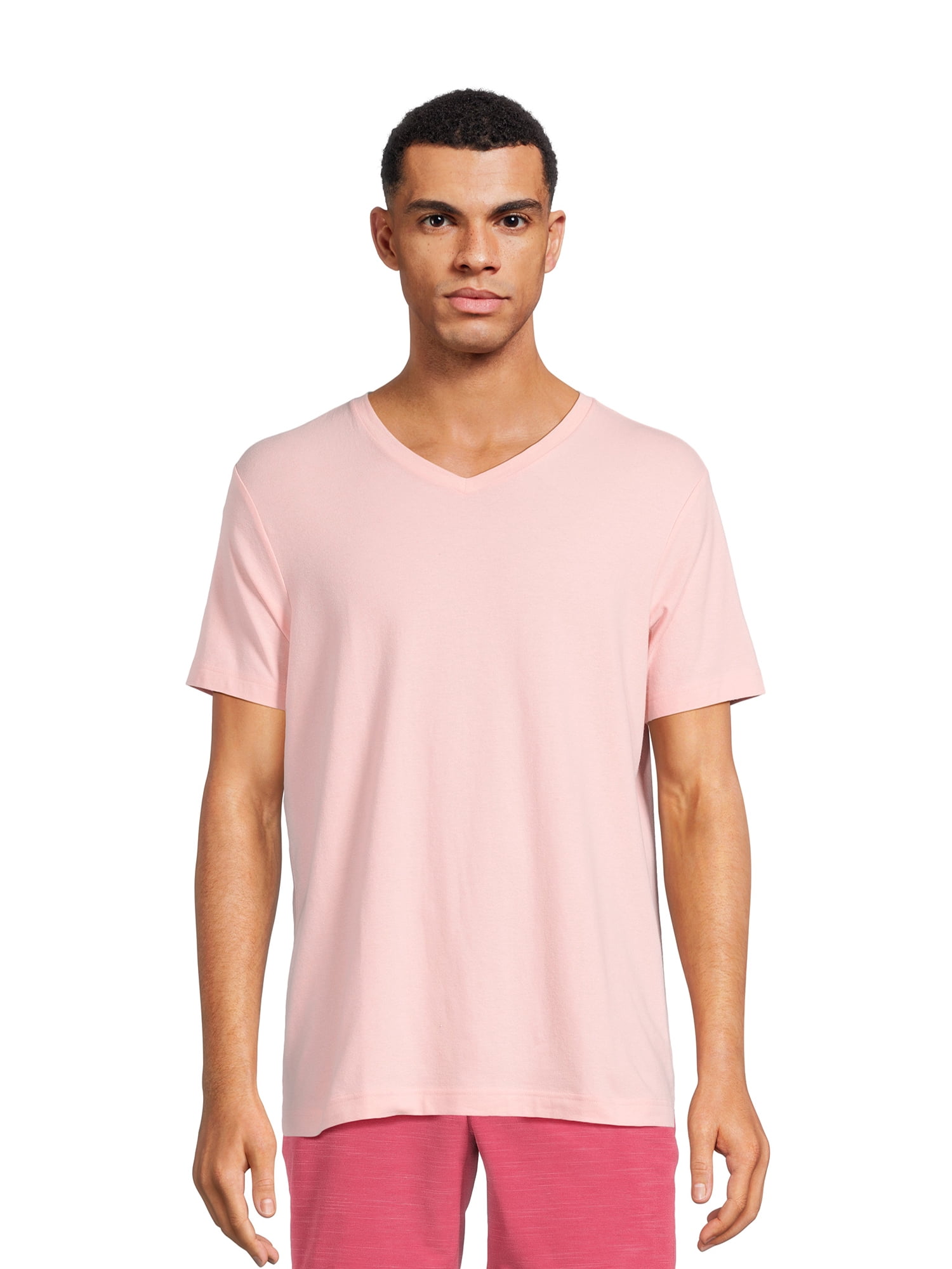 George Men’s & Big Men’s 3-Pack V-Neck Textured Short Sleeve Tee, Sizes S-3XL