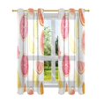 thumbnail image 7 of Yayeee Window Curtains Light Filtering 63"x52" Grommet Panel Pair Home Living Room Decor, White Grapefruit Slices, 7 of 7