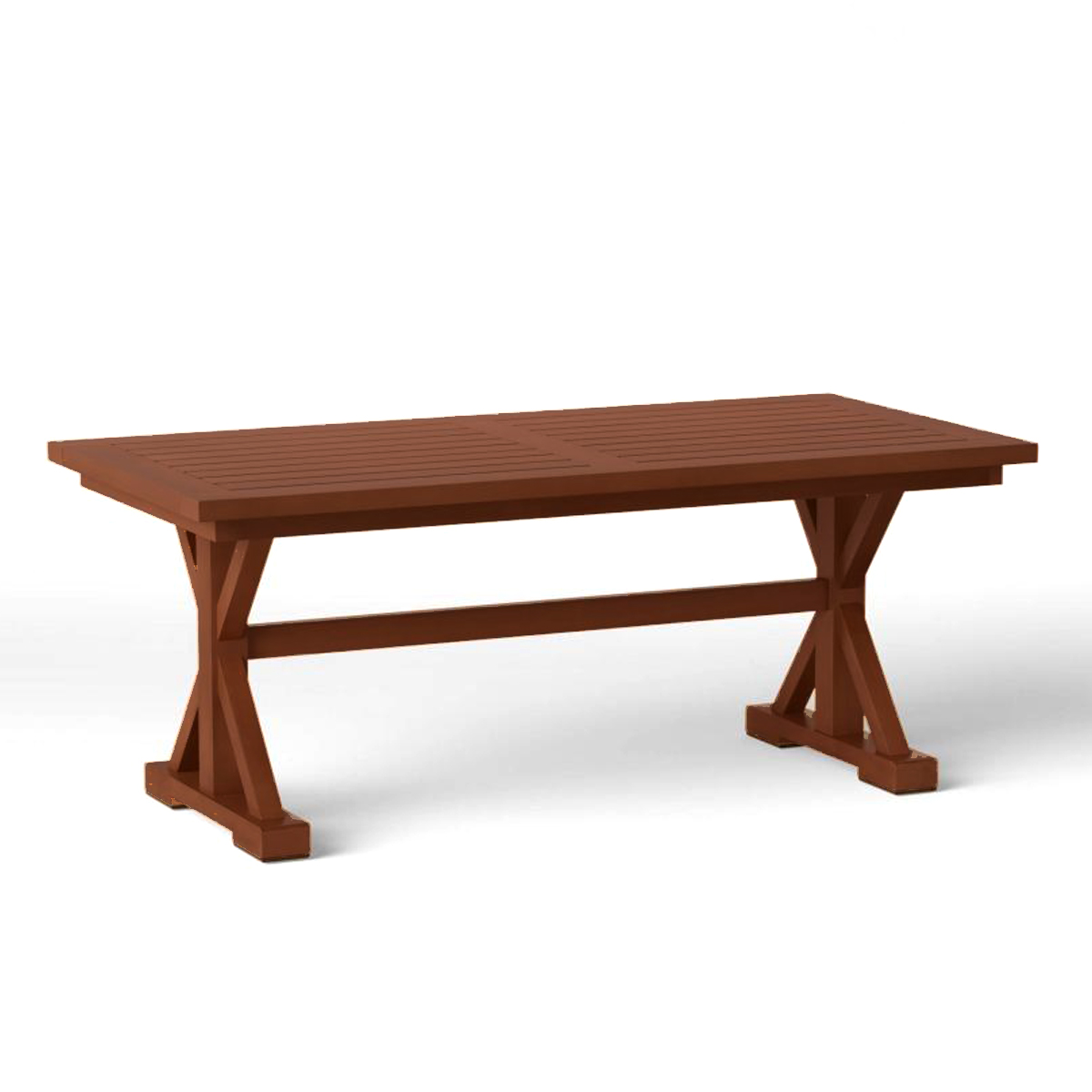 Morie Wood Patio Coffee Table Portable Outdoor for Backyard