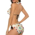 thumbnail image 3 of NICKSUN Women's Bikini Sets, Cute Print Two Piece Bathing Suits Sexy Halter Padded Bikini Swimsuits, 3 of 6