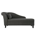 Southern Enterprises Aberdene Storage Chaise Lounge, Gray