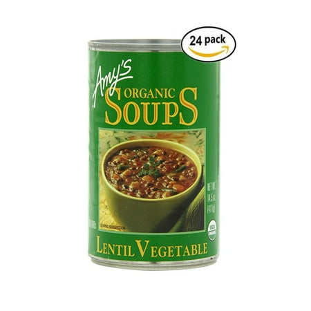 AMYS, SOUP LENTIL VEGETABLE GF, 14.5 OZ, ( Pack of 12 x 2 (Best Soup Sandwich Combos)