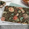 thumbnail image 6 of CounterArt "Floral Study" 4-Pack Reversible Plastic Placemats, 6 of 7