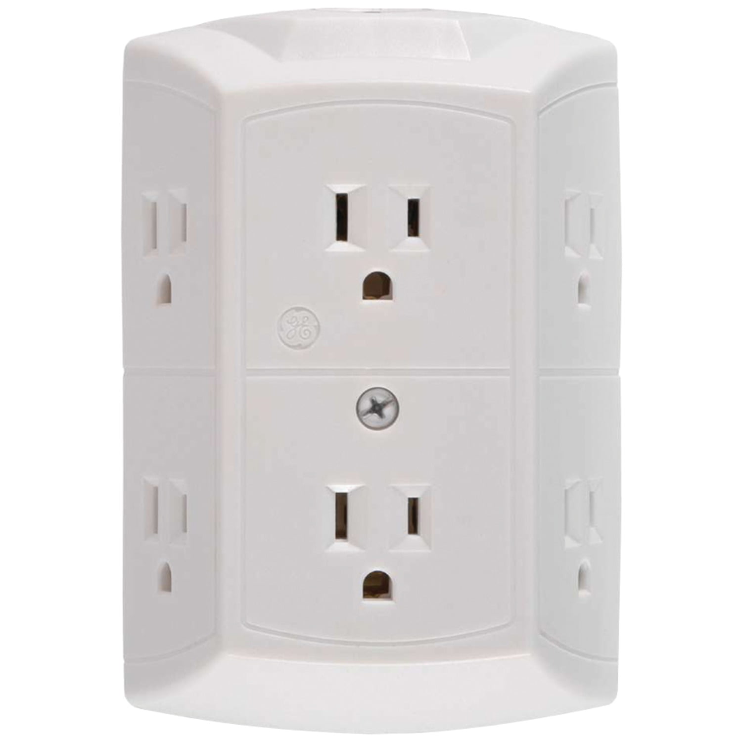Ge 56575 6-outlet Grounded Wall Tap With Transformer resettable Circuit by GE