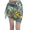 thumbnail image 2 of Kll Goal Time Print Women'S Sarong Coverups Short Bathing Suit Wrap Skirt Beach Wrap Swimsuit Cover Ups, 2 of 7