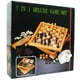 Hey! Play! Jeu de Luxe 7-en-1 - Échecs - Backgammon Etc, Brun (12-2072) – image 4 sur 4