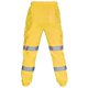 thumbnail image 2 of Pantalones de trabajo de seguridad para adultos Pantalones de chándal de cintura elástica de alta visibilidad Viz FYellow2XL, 2 of 3