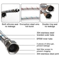 thumbnail image 4 of LAICAIW 24-Inch Long Bathroom Kitchen Faucet Connector Braided Supply Hose 3/8-Inch Stainless Steel Female Compression Thread x M10 Male Connector, x 2 Pcs(1 Pair), 4 of 6