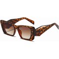 thumbnail image 1 of Woman Street Shooting Fashion Retro Square Sunglasses Outdoor (Color : C, Size : Medium), 1 of 4
