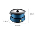 thumbnail image 4 of Sarten Electrico Multifuncional 2 En 1 YOU Antiadherente 4L Control de Temperatura Termostato Azul Petroleo, 4 of 5