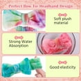 thumbnail image 2 of 6-piece Set of Skincare Shower Elastic Headband, Makeup Headscarf with Bow, Women's Facial Cleansing Headband, 2 of 7