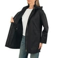 thumbnail image 6 of Alpine Swiss Lorie Womens Rain Jacket Removable Hood Long Rain Coat Trench Coat, 6 of 7