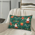 thumbnail image 2 of LNWH Rectangle Pillow Cover, Santa Claus Candy Holiday Cushion Covers Pillowcase for Couch Bedroom Sofa, 16"x24", 2 of 7