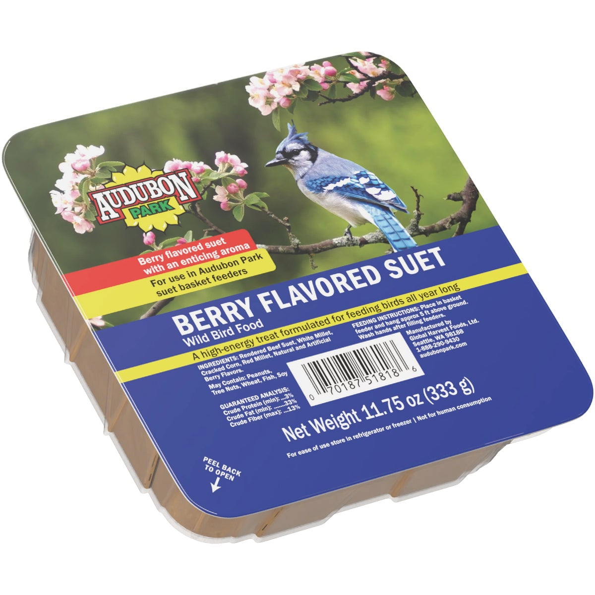 Global Harvest Foods Audubon Park Suet - Pack of 8