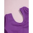 thumbnail image 6 of ZDHoor Girls Long Sleeve Leotard Kids Bodysuit for Dance Gymnastics Costume 3-14 Years Dark Purple 2-3, 6 of 7