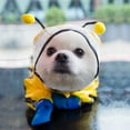 thumbnail image 3 of Dog Raincoat - Waterproof Dog Raincoat with Hooded Poncho and Reflective Strip, Lightweight Breathable Rain Poncho for Small Medium Large Dogs, Cute Bee Shape Pet Raincoat, 3 of 6