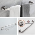 thumbnail image 2 of Bathroom Hardware Set Bathroom Accories Set SUS304 Towel Bar Set Includes Towel Bar Inch+Towel Holder+Toilet Paper Holder+Towel Hook 10 Brush Nickel, 2 of 6