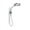Chrome, variant on Moen N207R0SRN Spa Shower Matte Black One-Function 7.9" Diameter Spray Head Rainshower