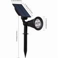 thumbnail image 2 of Projecteur Solaire Extérieur, IP65 Étanche, Réglable à 180°, Vert, avec Panneau Solaire, Compatible avec Jardin, Cour, Chemin, Allée, 2 of 4