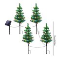 thumbnail image 4 of Luz solar para jardín IP65, luz de estaca impermeable, juego de 4 luces para camino de árbol de Navidad, 4 of 6