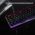 thumbnail image 2 of Sidaley Teclado mecánico con cable, 104 teclas, retroiluminación, oficina, escuela, negocios, reemplazo de teclado, accesorios de Videojuegos y accesorios, 2 of 6