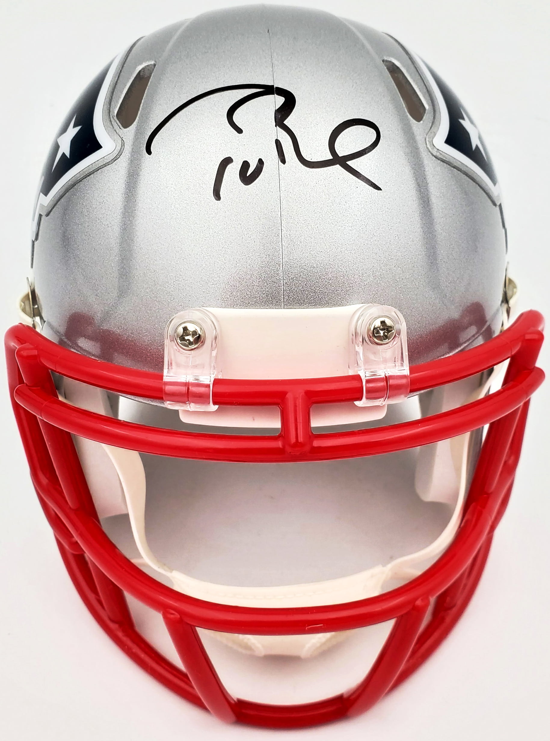 Tom Brady Autographed New England Patriots Replica Speed Mini Helmet Fanatics 193988
