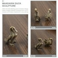 thumbnail image 2 of 1 Pair Mandarin Duck Sculpture Brass Statue Decorative Ornament Living Room Decoration, 2 of 5