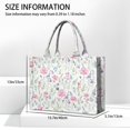 thumbnail image 3 of Large Capacity Tote Bag,Pioneer Flower Floral Print Pattern Handbag Fashion Luxury Tote Bag,15.7"x13"x 5.1" Inches,Laptop Compatible, 3 of 6