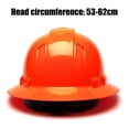 thumbnail image 2 of Abs Safety Helmet Construction Site Helmet Engineering Construction V-Type orange, 2 of 9