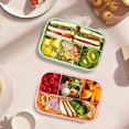 thumbnail image 6 of 4 Compartments Bento Lunch Boxes for Adults,Kids Childrens With Spoon & Fork - Microwave safe, Dishwasher safe, Freezer safe,Blue, 6 of 6