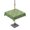 Green, variant on Square Outdoor Tablecloth with Umbrella Hole Sage Green Dotted Lines Outside Table Cloth Waterproof Patio Table Cover Geometric Abstract Art Zipper Tablecloths for Picnic Party Camping 60x60 Inch