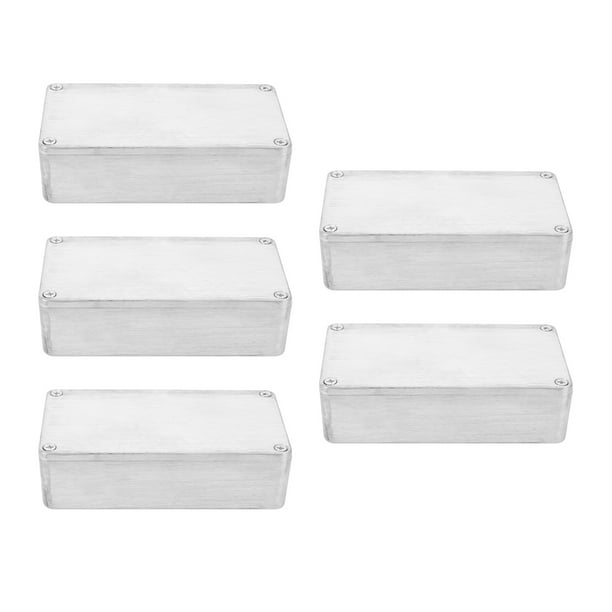 5 Pcs Guitar Effects Pedal Aluminum Stomp Box Enclosure For Diy Kit 1590b Com