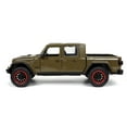 thumbnail image 3 of 2020 Jeep Gladiator Rubicon Pickup Truck Dark Green Metallic with Extra Wheels "Just Trucks" 1/24 Diecast Model Car by Jada, 3 of 6