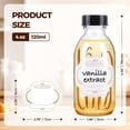 thumbnail image 2 of Botella de vidrio Elumeiro Boston 120 ml con tapa, paquete de 54, 2 of 7