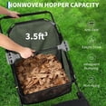 thumbnail image 6 of 21-In Push Lawn Sweeper with 3.5 Cu. Ft. Hopper Bag, 2 Spinning Brushes and Durable Steel Frame, 6 of 7