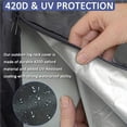 thumbnail image 3 of Billuyoard Firewood Circular Rack Cover Dustproof Weather-Resistant Home Holder Waterproof Storage Protection Yards Garden Jardín y Patio No.1, 3 of 6