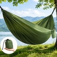 thumbnail image 4 of Camping Hammock, Camping Essentials, Lightweight Portable Double & Single Hammock with Tree Straps, Camping Gear for Outside Hiking Camping Beach Backpack Travel, 4 of 7