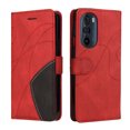 thumbnail image 4 of Étui Compatible Motorola Edge X30, Étui Portefeuille en Cuir avec Support, Vue, Fermoir Magnétique, Étui Folio à Rabat pour Téléphone - Rouge, 4 of 5