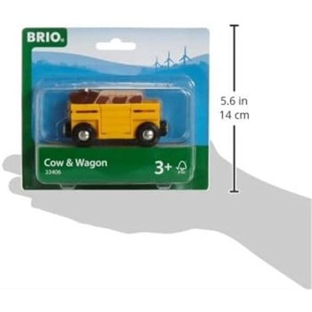 メール便OK 木のおもちゃ ブリオ BRIO 木製レール 牛とワゴン 3歳 おもちゃ 知育玩具 入園 入学