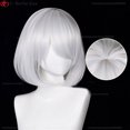 thumbnail image 1 of Anime NieR:Automata YoRHa No.2 Type B 2B 9S YoRH 2A 9S 2B Cosplay Wig 28cm/33cm White Heat Resistant Hair Party Wigs + Wig Cap heqiyong LED, 1 of 2